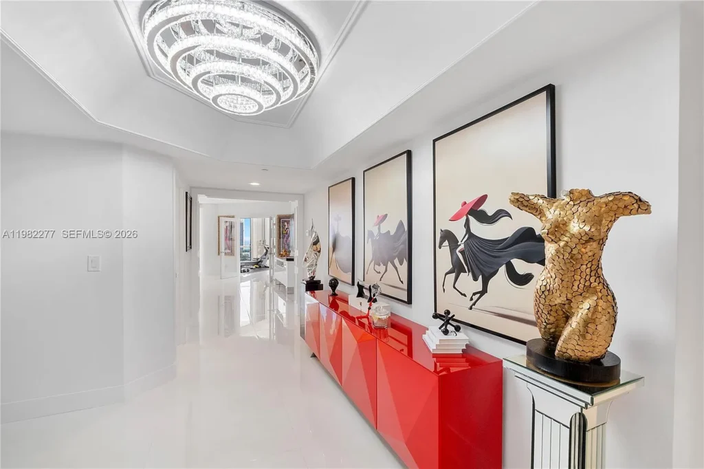 Recibidor / Entry hall · Unidad 2609, 7000 Island Blvd, Aventura FL